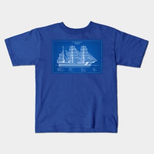 Eagle wix-327 United States Coast Guard Cutter - ABD Kids T-Shirt